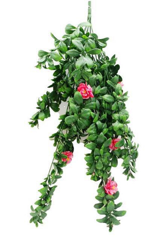 UV Hanging Pink Rose - 85cm