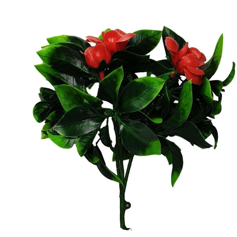 5 Pack Flowering Red Rose Stem UV Resistant 30cm - Designer Vertical Gardens artificial garden wall plants artificial green wall installation