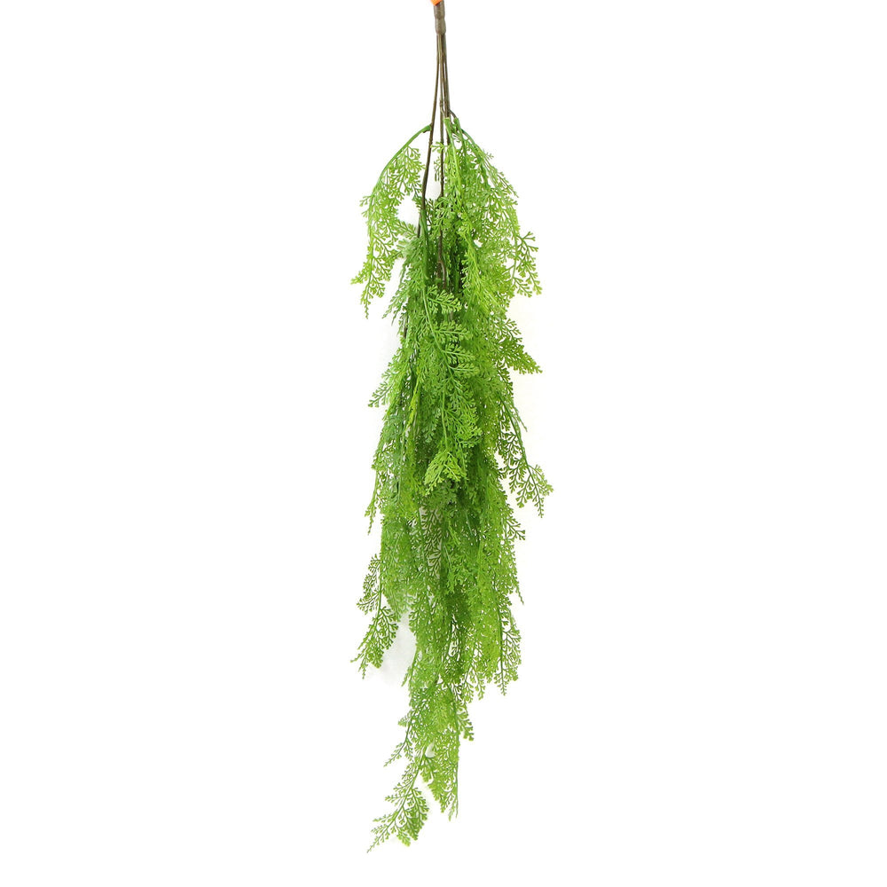 80cm Hanging Fresh Green Dense Maiden Hair Fern Bush UV Resistant - Designer Vertical Gardens artificial vertical garden melbourne artificial vertical green wall