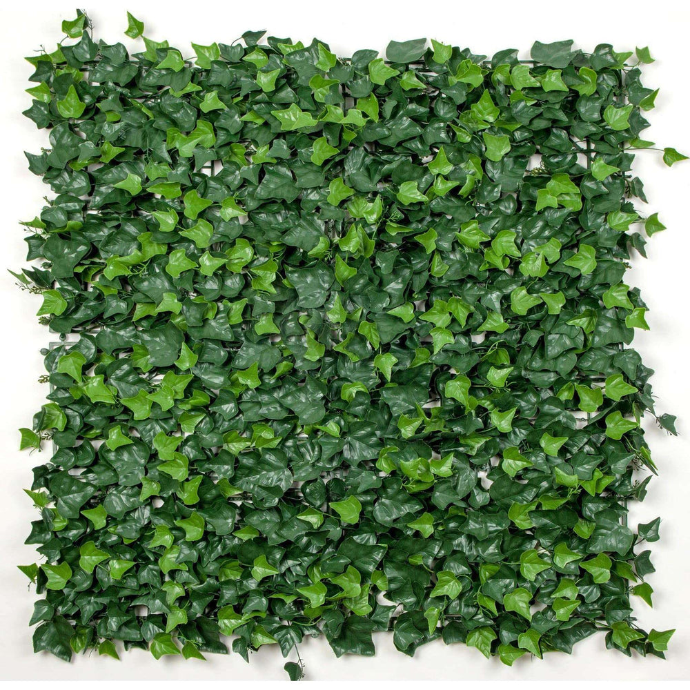 Artificial Ivy Hedge Panel Fake Vertical Garden 1m x 1m (Indoor or Outdoor) UV Resistant - Designer Vertical Gardens artificial garden wall plants artificial green wall australia