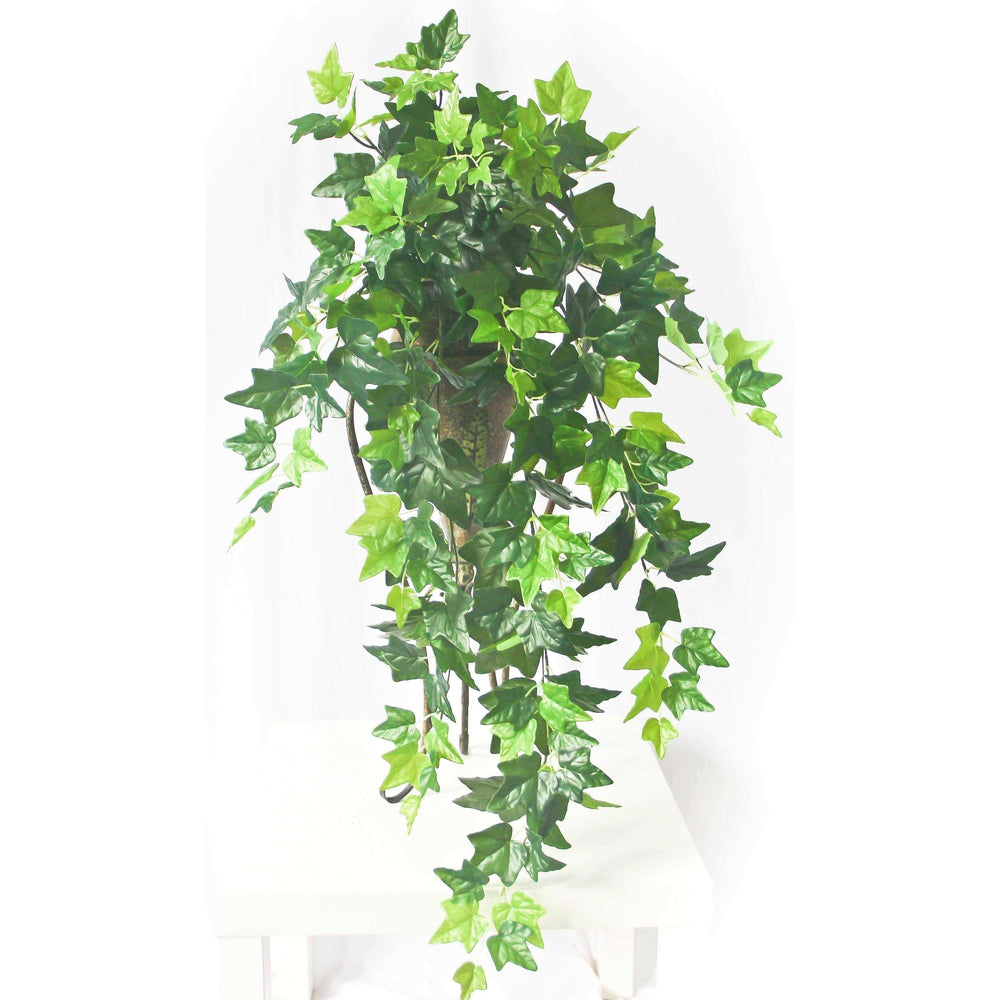 Hanging Green Ivy Bush - 80cm - Designer Vertical Gardens artificial green wall sydney artificial vertical garden melbourne