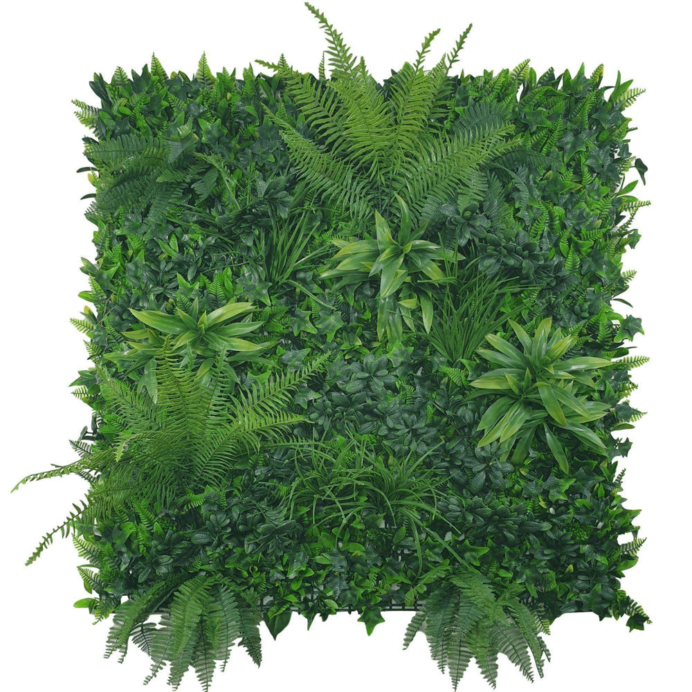 Jungle Fern Artificial Vertical Garden / Fake Green Wall 1m x 1m UV Resistant - Designer Vertical Gardens artificial garden wall plants artificial green wall australia