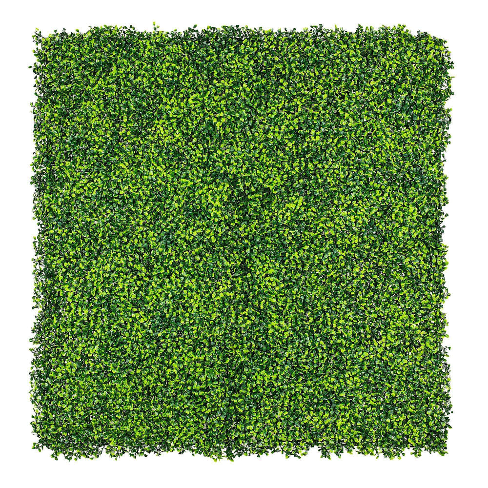 Light English Artificial Boxwood Hedge Panel / Fake Green Wall 1m x 1m UV Resistant - Designer Vertical Gardens artificial garden wall plants artificial green wall australia