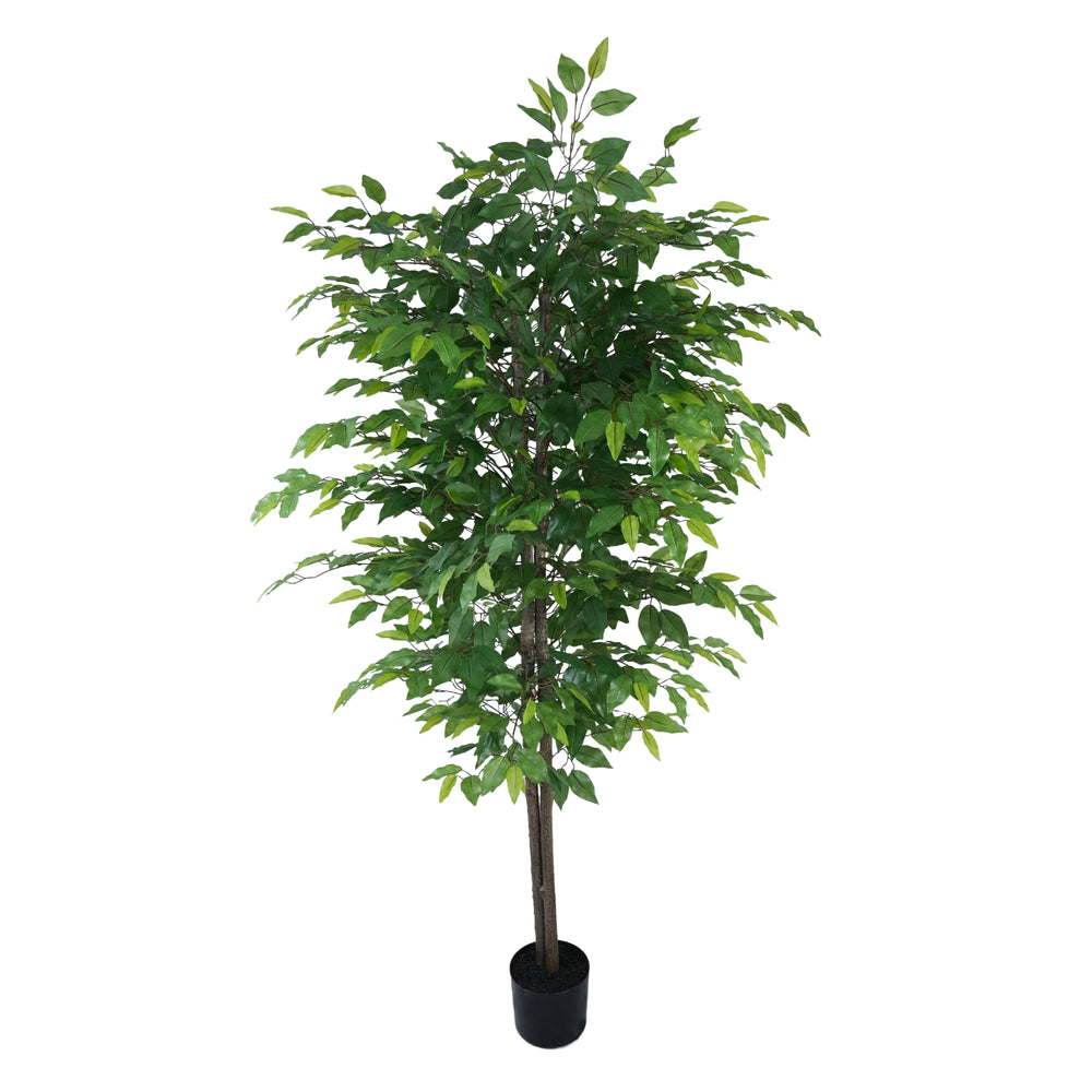 Mixed Green Bushy Artificial Ficus Tree 180cm