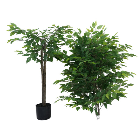 Mixed Green Bushy Artificial Ficus Tree 180cm