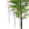 Pink Flowering Artificial Wisteria 180cm