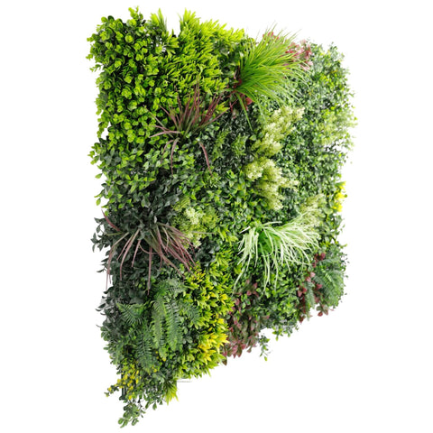 Luxury Evergreen Rainforest Recycled Vertical Garden / Green Wall UV Resistant 1m x 1m