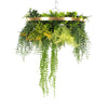 Imitation Gold Artificial Hanging Green Wall Disc 60cm (Limited Range)