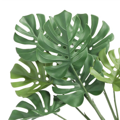 Artificial Monstera Split Leaf Philodendron Plant Stem 60cm UV Resistant