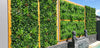 Luxury Green Meadows Vertical Garden Green Wall Panel 1m x 1m – SGS UV Resistant - detail view