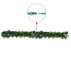 Artificial Extendable Hanging Bright Green Ivy Bush With Purple Flowers 55cm UV Resistant