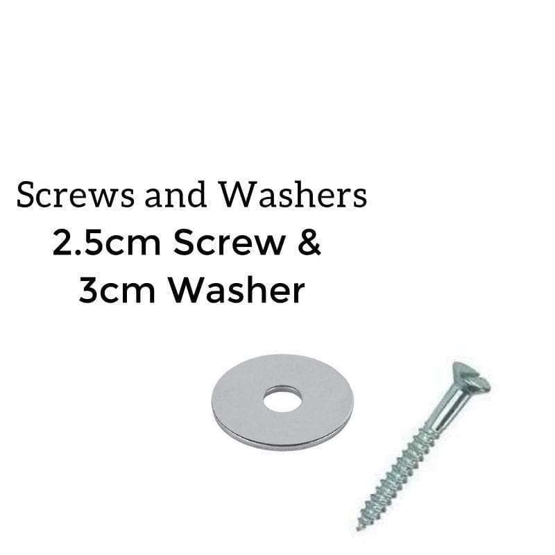2.5cm Screw and 3cm Washer Kit (Timber and Plaster) (25 or 100 Pack)