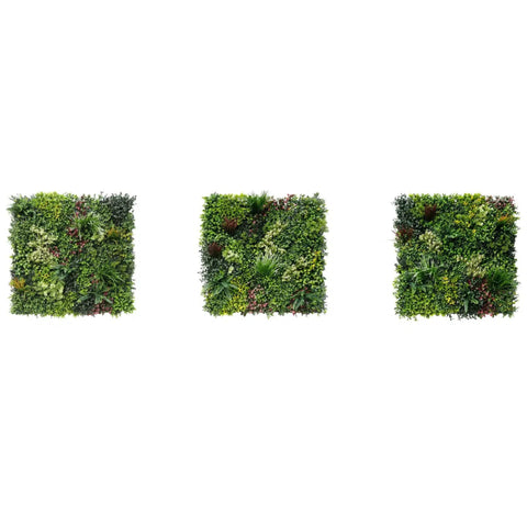 Luxury Triptych Vertical Garden / Living Wall Set 3 Of Pieces 1m X 1m (3 SQM Set) UV Resistant