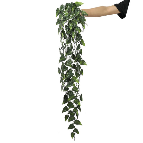 Hanging Artificial Pothos / Philodendron Plant UV Resistant 85cm