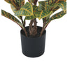 Artificial Potted Flaming Zebra (Codiaeum variegatum / crotons) 55cm