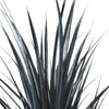 Premium Black Potted Artificial Long Grass (Yucca Grass) 115cm UV Resistant