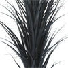 Premium Black Potted Artificial Long Grass (Yucca Grass) 115cm UV Resistant