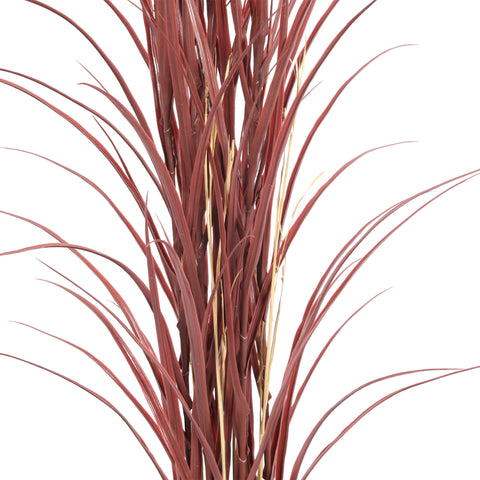 Premium Potted Burgundy Artificial Long Grass (Yucca Grass / Reed Grass) 180cm UV Resistant