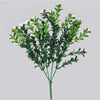 (5 Pack) Artificial Stem Flowering Boxwood Fake Plant 30cm - Designer Vertical Gardens Artificial boxwood stems Artificial flower stems