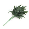 5 - packs Dark Green Tipped Willow Oak Stem UV Resistant 30cm - Designer Vertical Gardens artificial garden wall plants artificial green wall installation