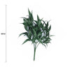 5 - packs Dark Green Tipped Willow Oak Stem UV Resistant 30cm - Designer Vertical Gardens artificial garden wall plants artificial green wall installation
