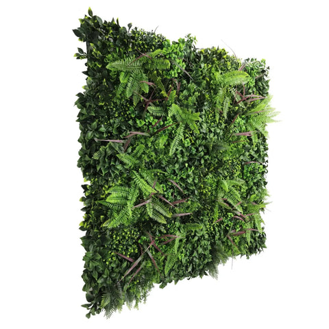 Verdant Fern Artificial Vertical Garden / Green Wall Panel 1m x 1m UV Resistant