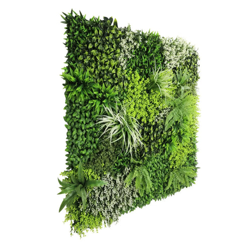 Forest Floor Artificial Vertical Garden / Green Wall Panel 1m x 1m UV Resistant