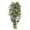 Artificial Hanging Christmas Myrtle And Flowering Holly UV Resistant 78cm
