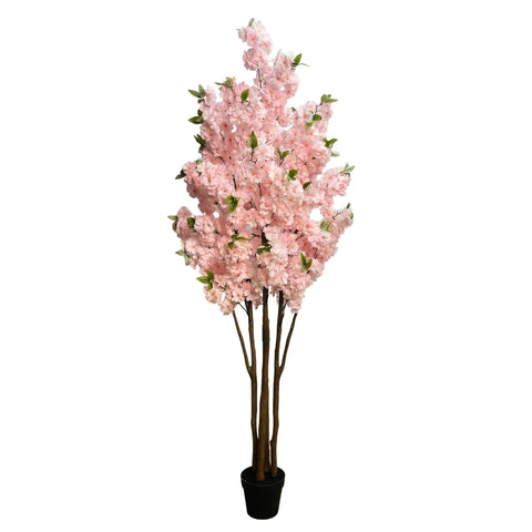 Flowering Artificial 180cm Pink Cherry Blossom Tree