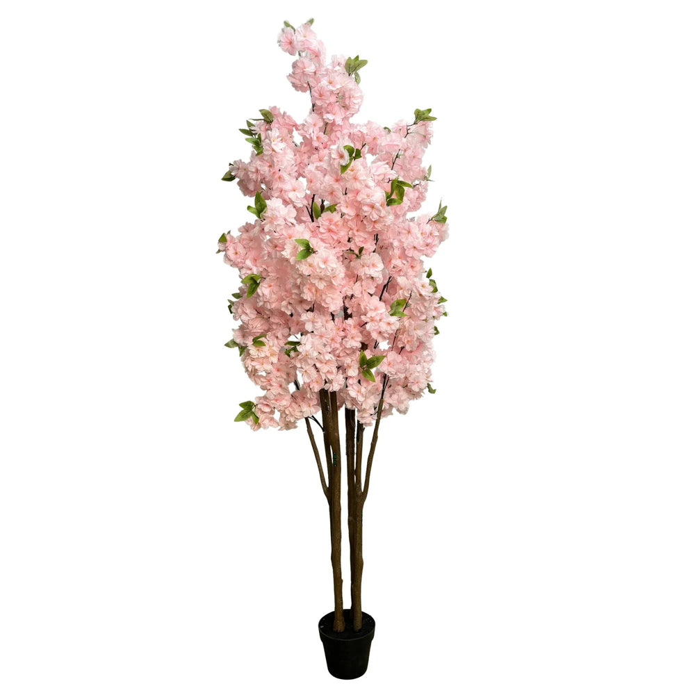 Flowering Artificial 180cm Pink Cherry Blossom Tree