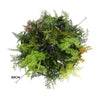 Black Framed Roof Hanging Disc with Draping Life-like Plants 40cm