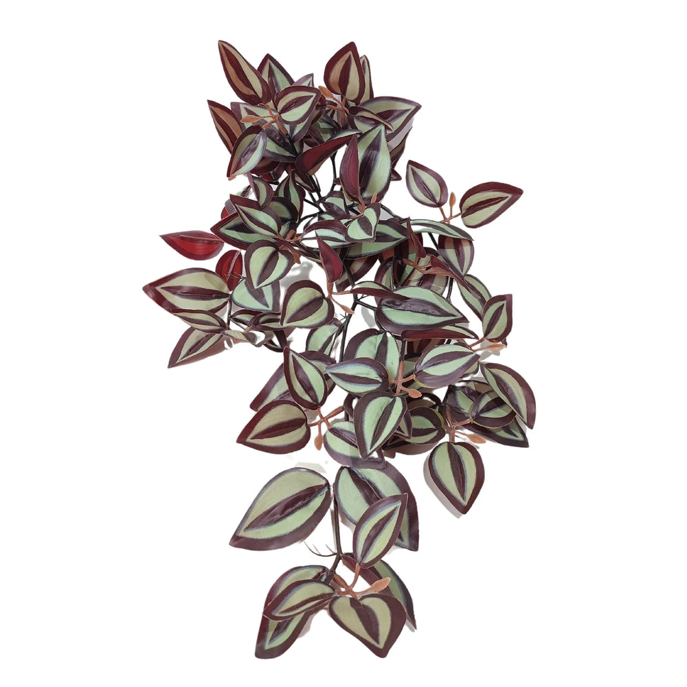 Artificial Hanging / Draping Burgundy Tradescantia Zebrina 42cm