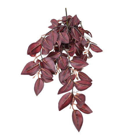 Artificial Hanging / Draping Burgundy Tradescantia Zebrina 42cm