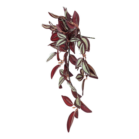 Artificial Hanging / Draping Burgundy Tradescantia Zebrina 42cm