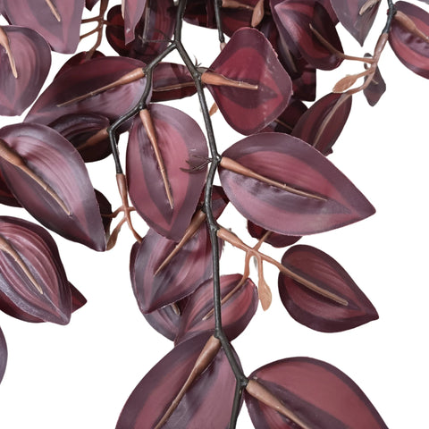 Artificial Hanging / Draping Burgundy Tradescantia Zebrina 42cm