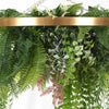 Imitation Gold Artificial Hanging Green Wall Disc 60cm (Limited Edition)
