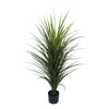 artificial yucca grass plant with upright narrow leaves styled for modern vertical garden and outdoor spaces