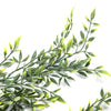 Artificial Hanging Ruscus Leaf Plant UV Resistant 90cm - close-up view