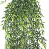 Artificial Hanging Ruscus Leaf Plant UV Resistant 90cm - angle view