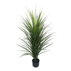 tall artificial yucca grass in black pot for designer vertical gardens with long structured green foliage