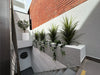 Potted Artificial Long Grass (Yucca Grass) 115cm UV Resistant - close-up view