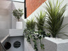 Potted Artificial Long Grass (Yucca Grass) 115cm UV Resistant - angle view