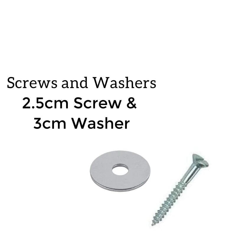 2.5cm Screw and 3cm Washer Kit (Timber and Plaster)