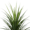 close up of artificial yucca grass leaves showing dense vertical growth ideal for vertical garden styling