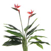 Artificial Bird Of Paradise Plant 110cm (Red Flowers) - Designer Vertical Gardens Artificial Trees Flowering plants