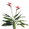 Artificial Bird Of Paradise Plant 110cm (Red Flowers) - Designer Vertical Gardens Flowering plants indoor