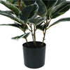 Artificial Bushy Dense Variegated Ficus Tree (Rubber Tree) 50cm - Designer Vertical Gardens Artificial Ficus artificial garden plants