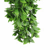 Artificial Dense Hanging Flowering Pothos Bush Vivid Green UV Resistant and Fire Rated 27cm x 72cm - Designer Vertical Gardens artificial hanging ferns hanging fern