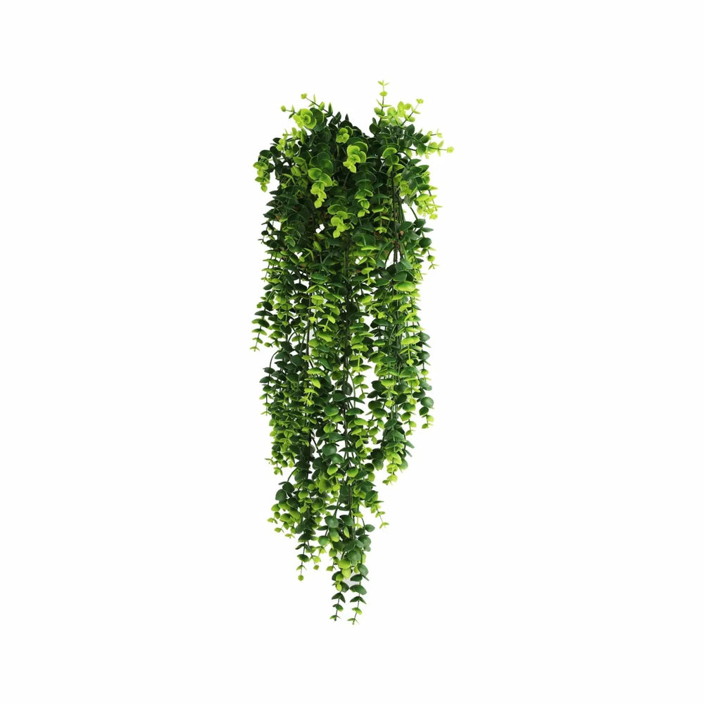 Artificial Dense Hanging Lush Green Eucalyptus Garland Bush UV Resistant and Fire Rated 18cm x 77cm - Designer Vertical Gardens hanging fern hanging garland