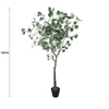 Artificial Eucalyptus Tree (Red Box Eucalyptus Polyanthemos) 150cm - Designer Vertical Gardens Articial Trees Artificial Trees